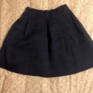 Navy circle skirt